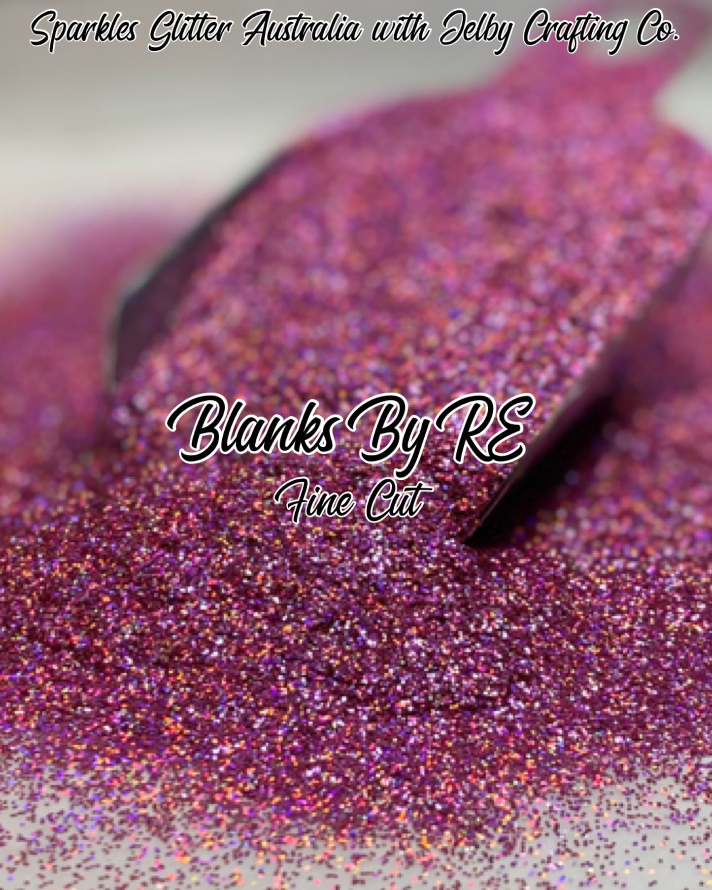 Blanks By RE | Fine Cut Holographic Pink Glitter