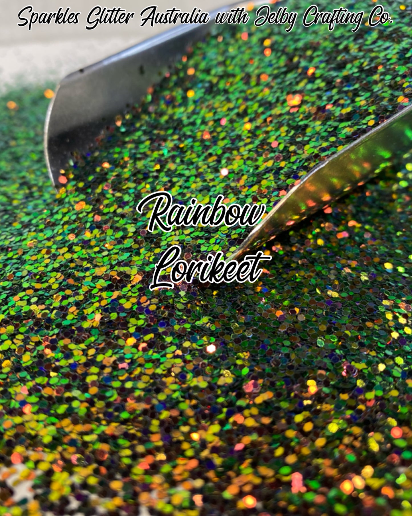 Rainbow Lorikeet | Small Chunky Colour Shift Glitter