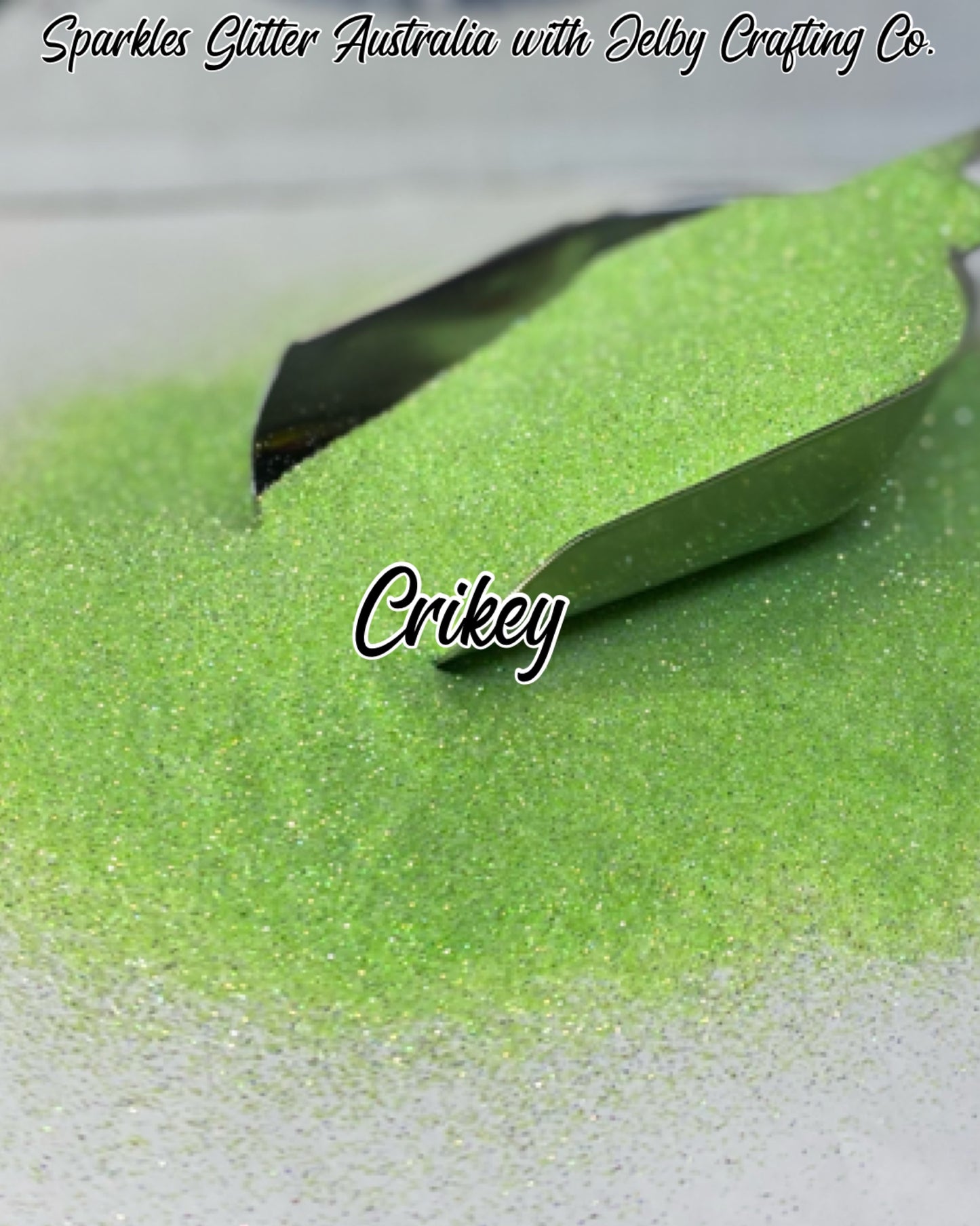 Crikey | Fine Cut Green Iridescent Glitter