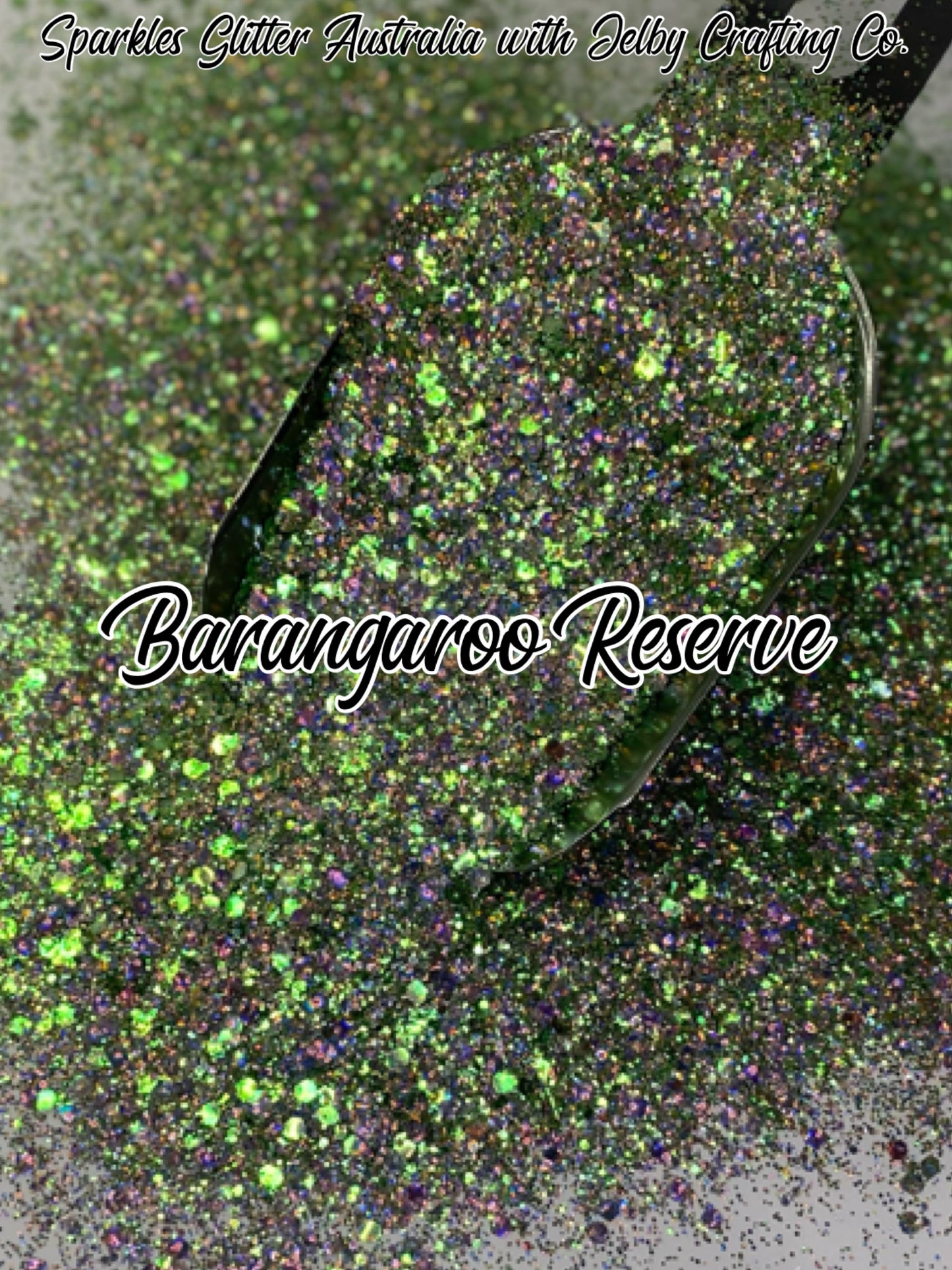 Barangaroo Reserve | Green Chunky Holographic Opal Glitter