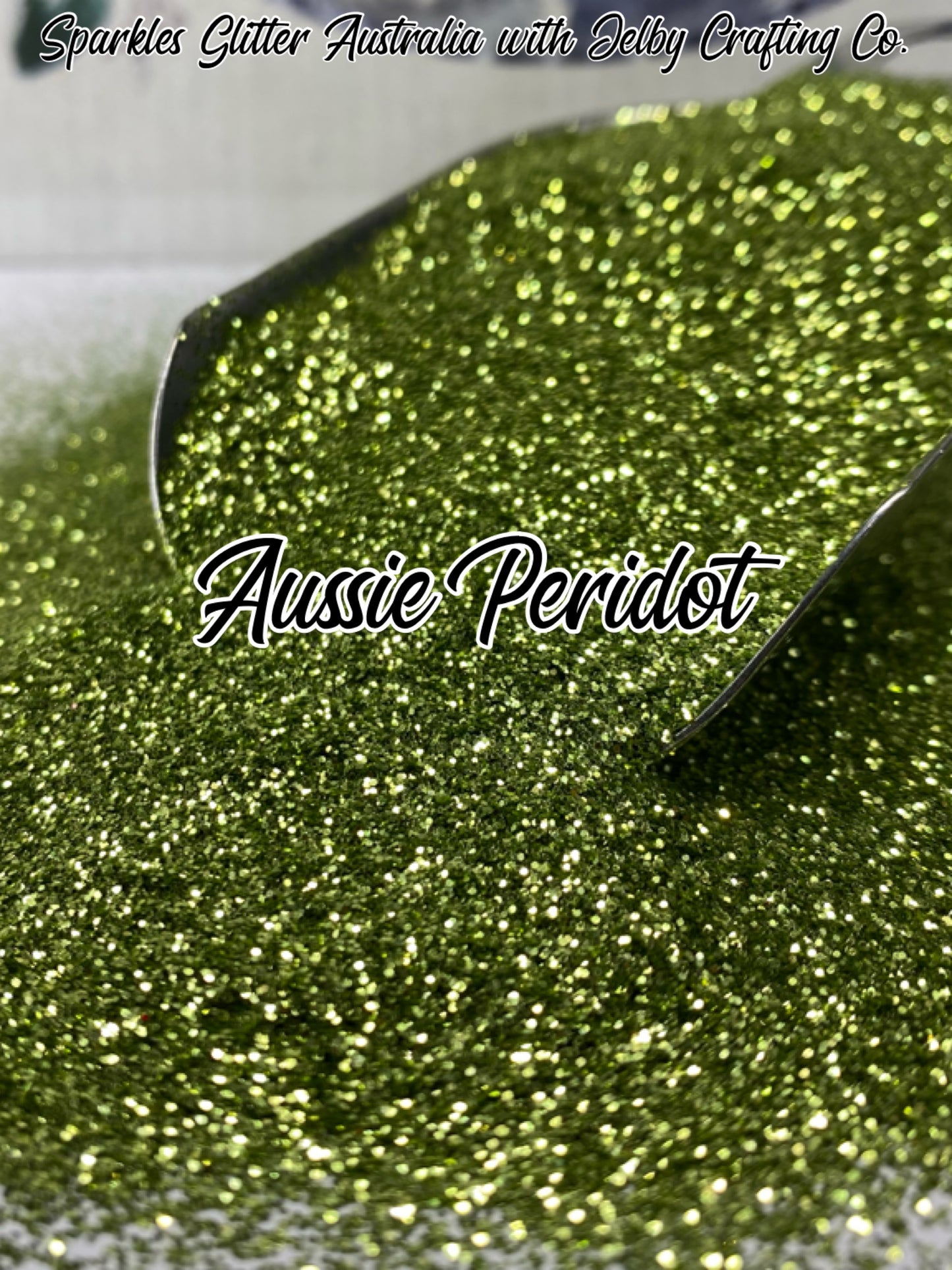 Aussie Peridot | Green Fine Metallic Glitter