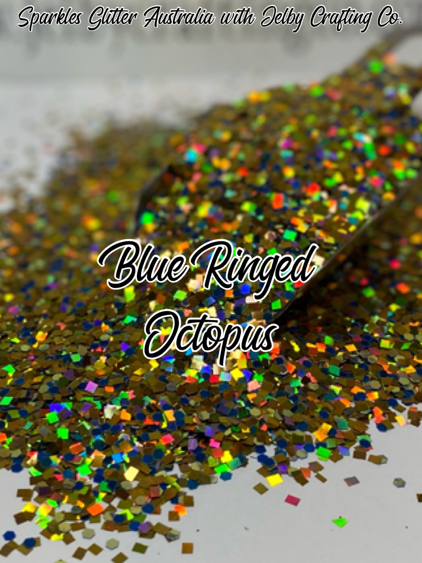 Blue Ringed Octopus | Custom Mixed Holographic Glitter