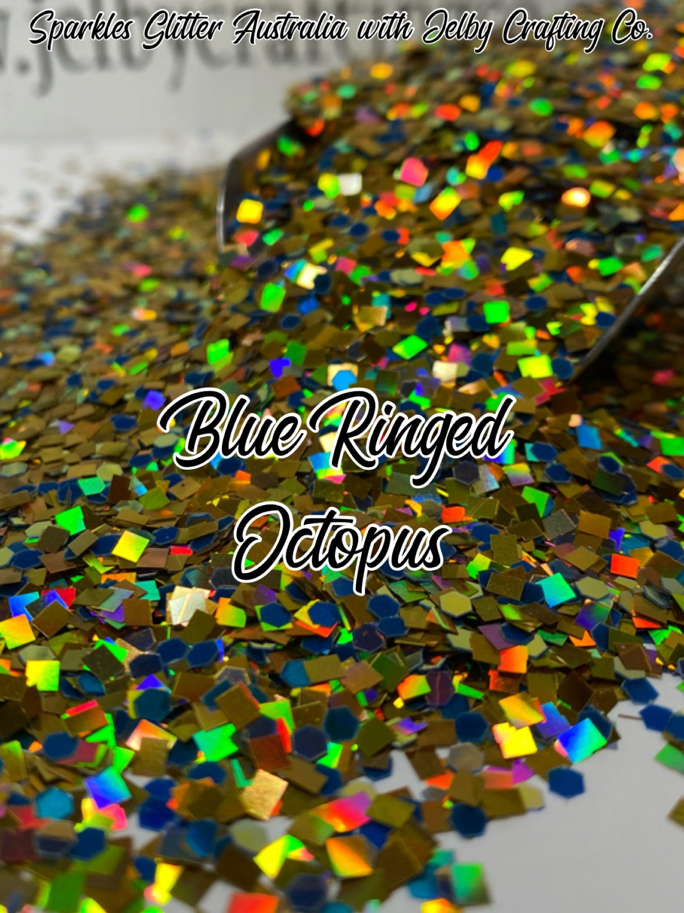 Blue Ringed Octopus | Custom Mixed Holographic Glitter