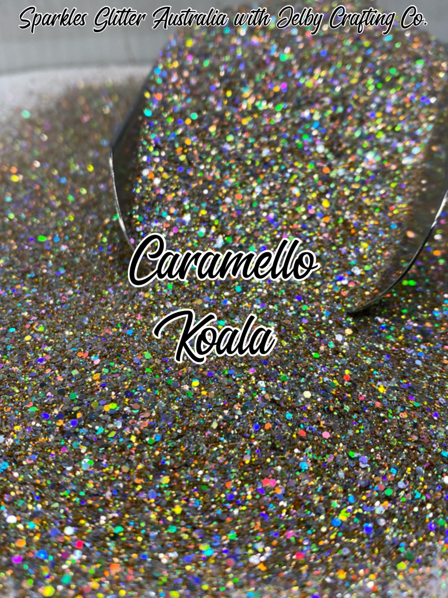 Caramello Koala | Custom Mixed Gold Glitter