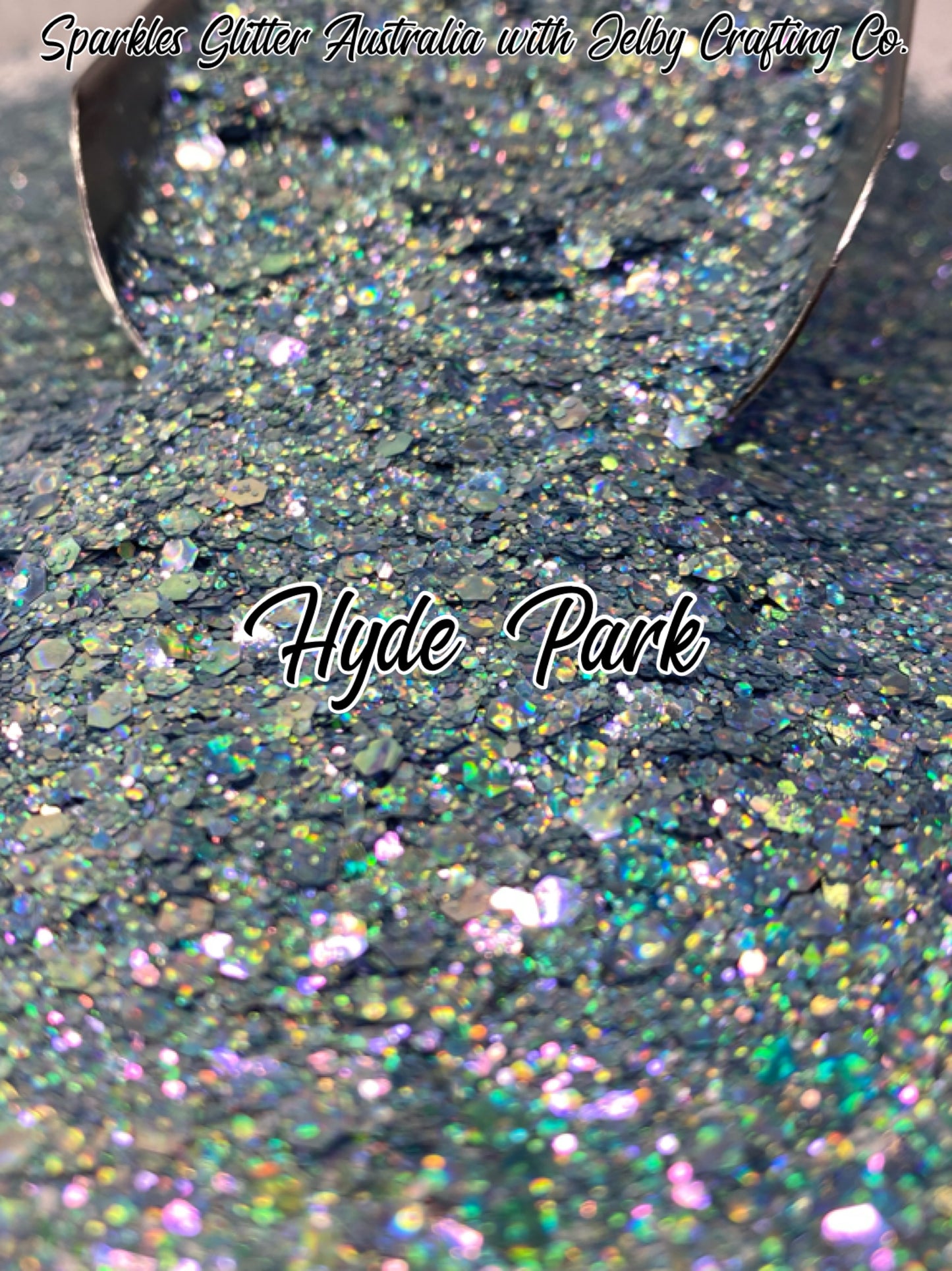 Hyde Park |  Blue Chunky Holographic Opal Glitter