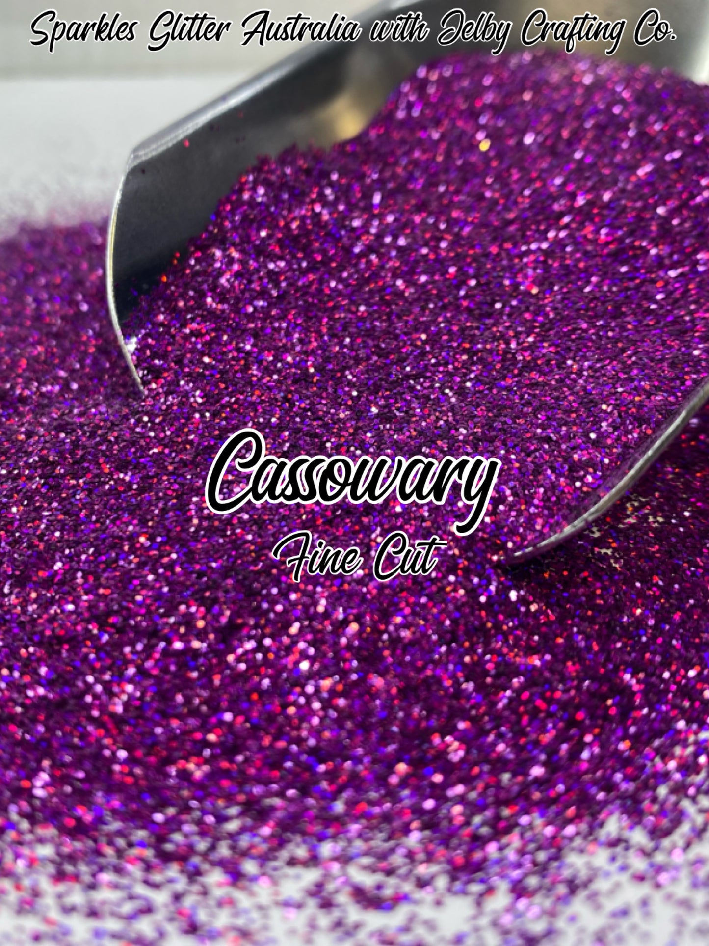 Cassowary | Fine Cut | Purple Holographic Glitter