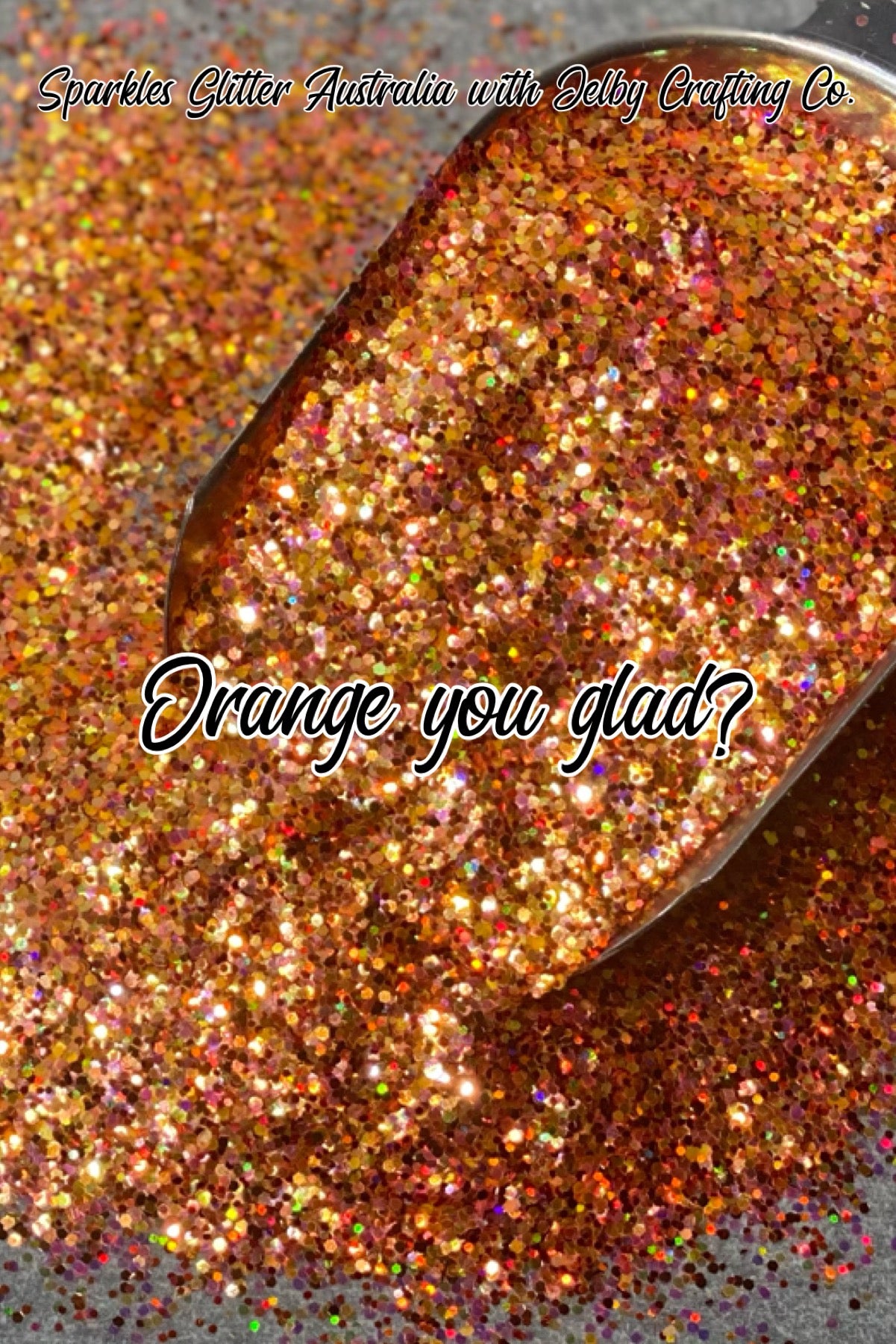 Orange You Glad? | Custom Mixed Orange Small Chunky Glitter