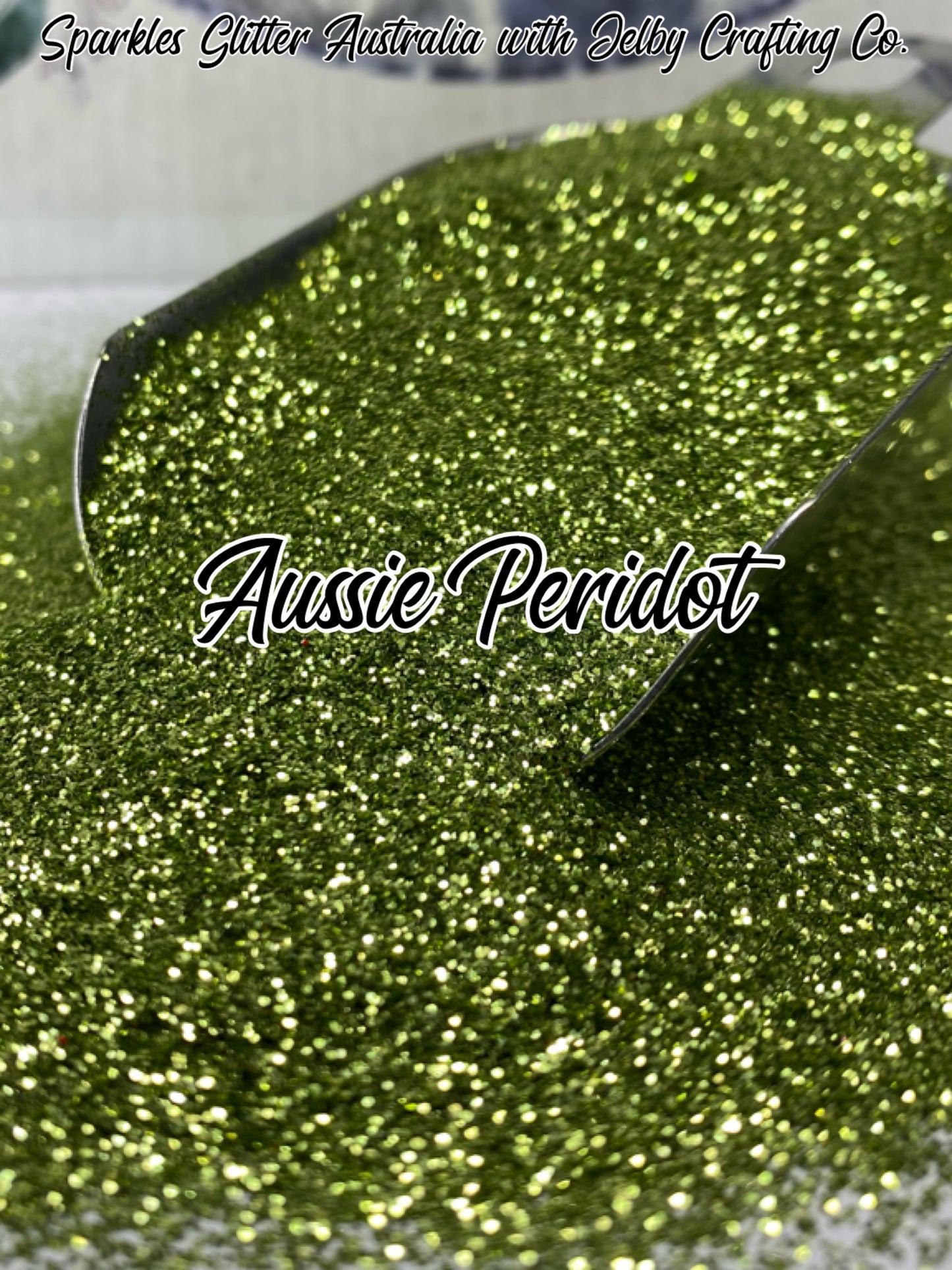 Aussie Peridot | Green Fine Metallic Glitter