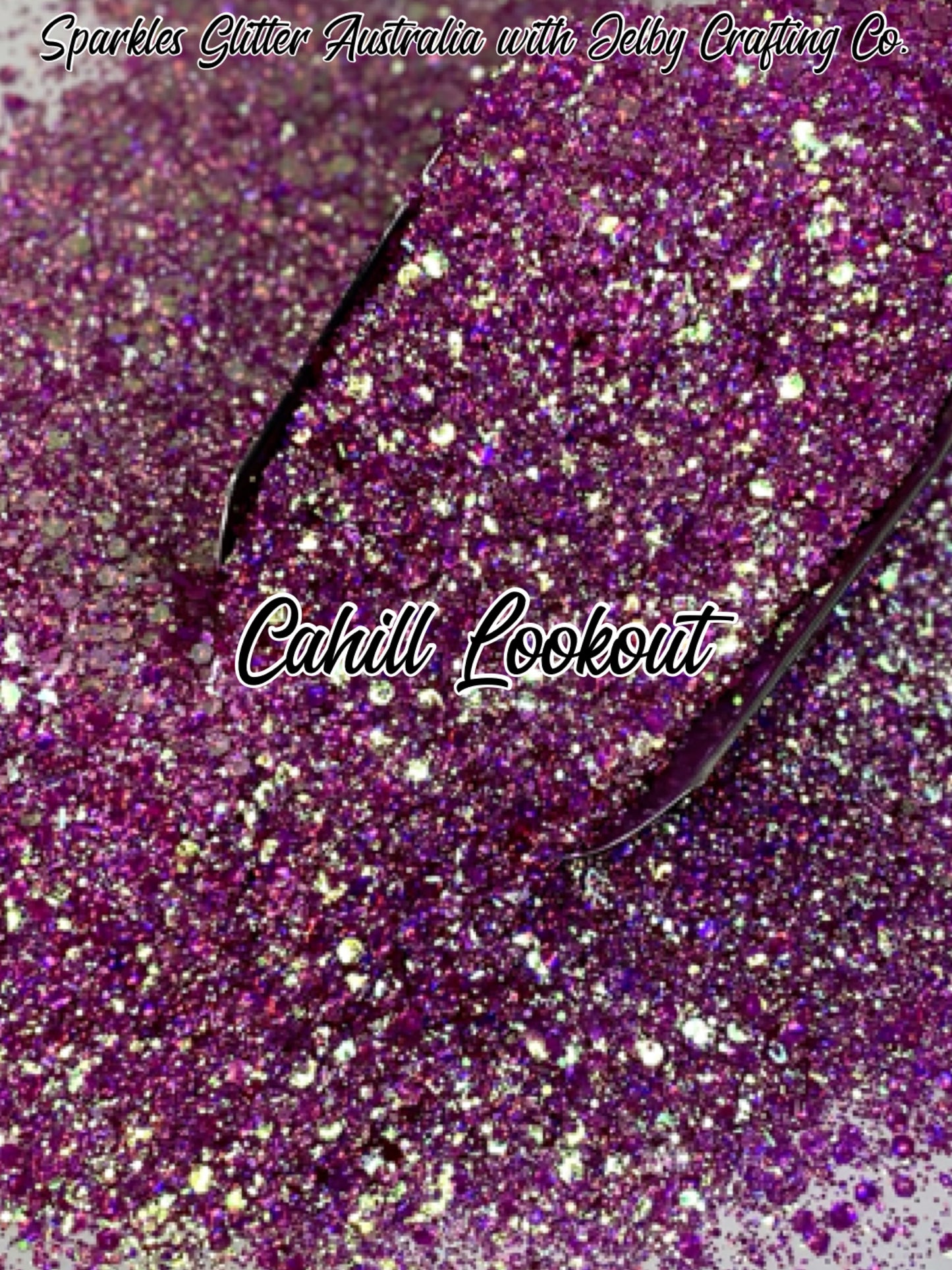 Cahill Lookout | Pink Chunky Holographic Opal Glitter