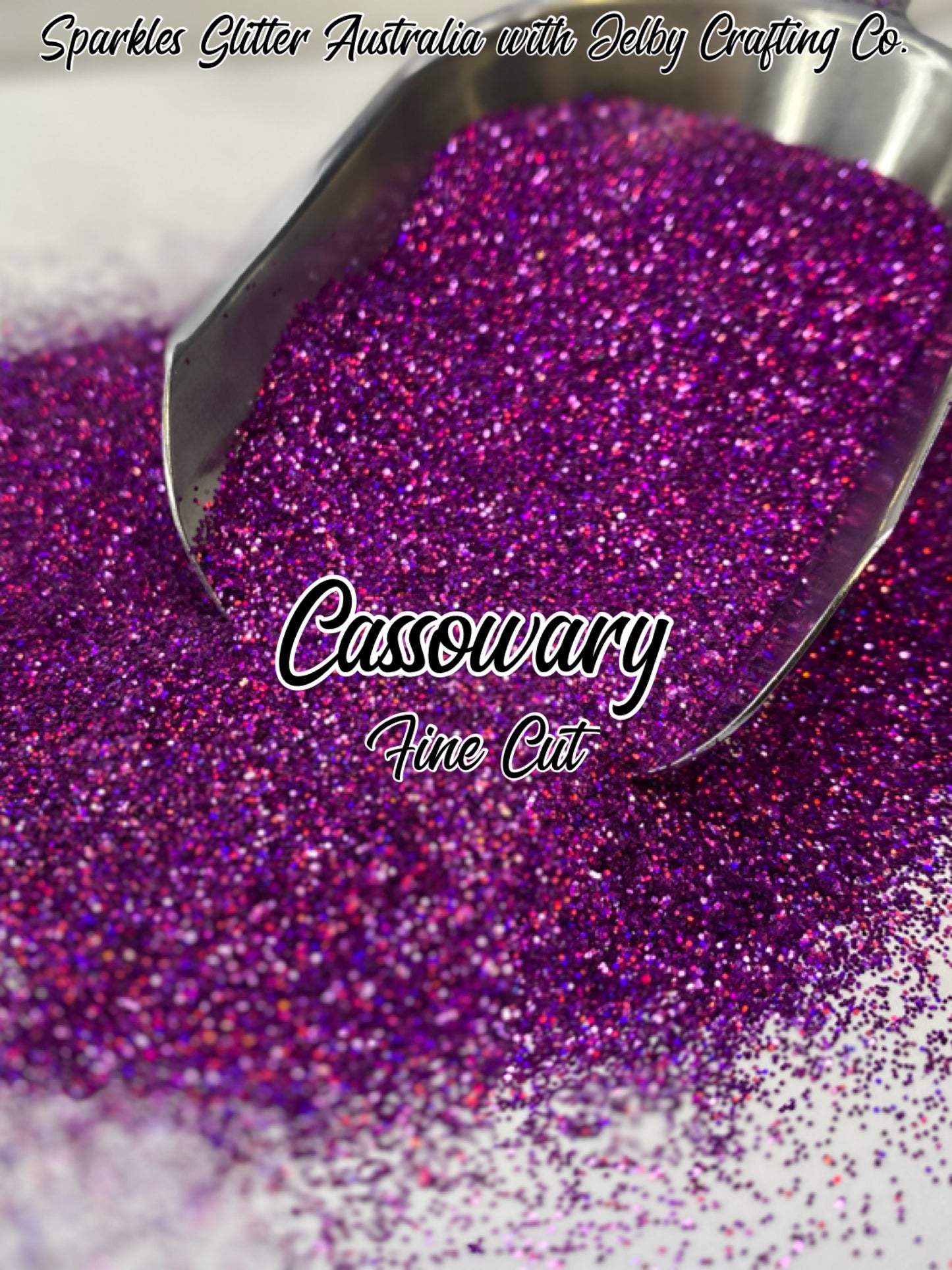Cassowary | Fine Cut | Purple Holographic Glitter