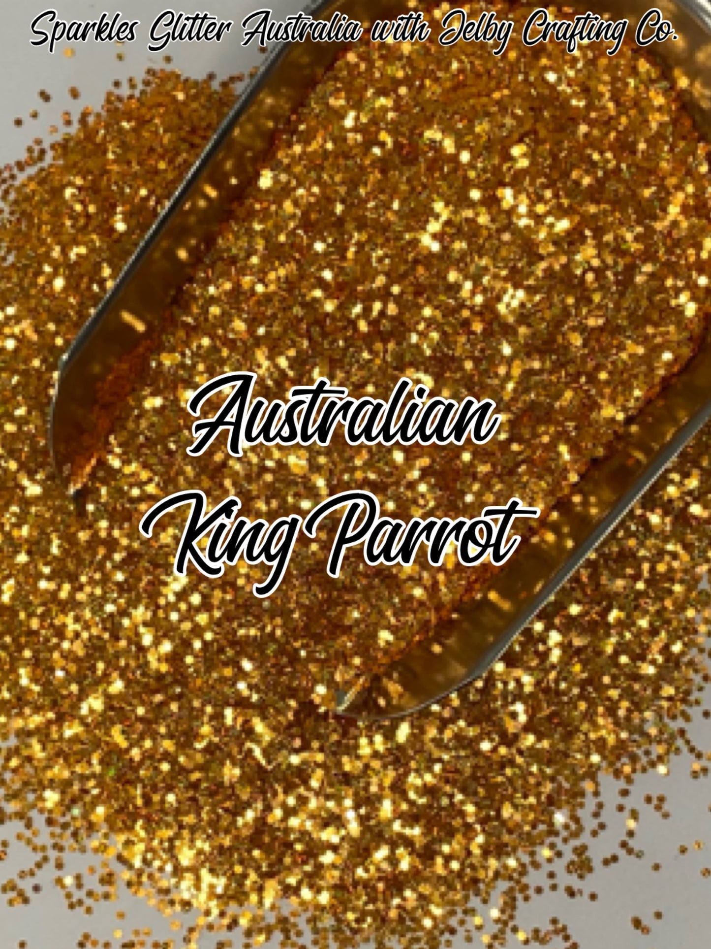 Australian King Parrot | Orange Small Chunky Holographic Glitter