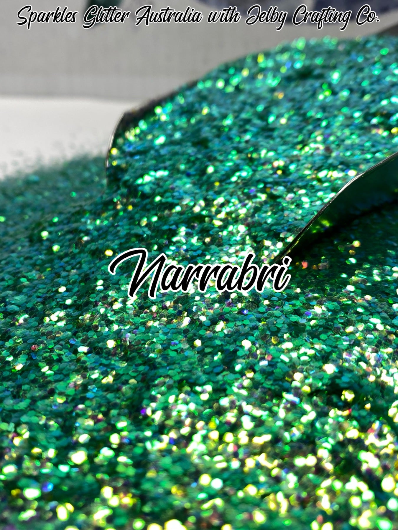 Narrabri | Green Small Chunky Iridescent Glitter